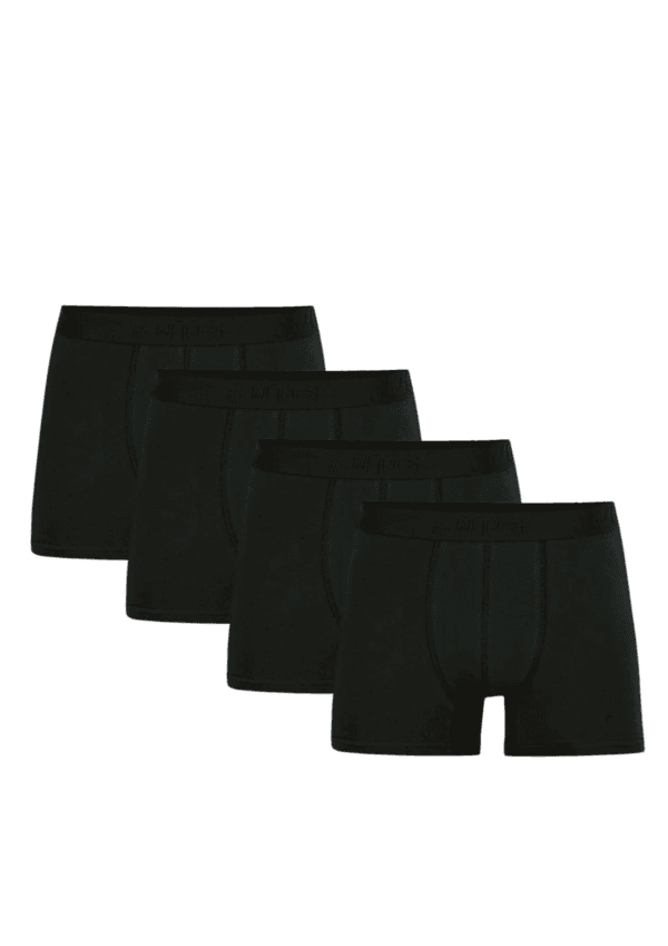 Pack de 4 boxer noir pour homme