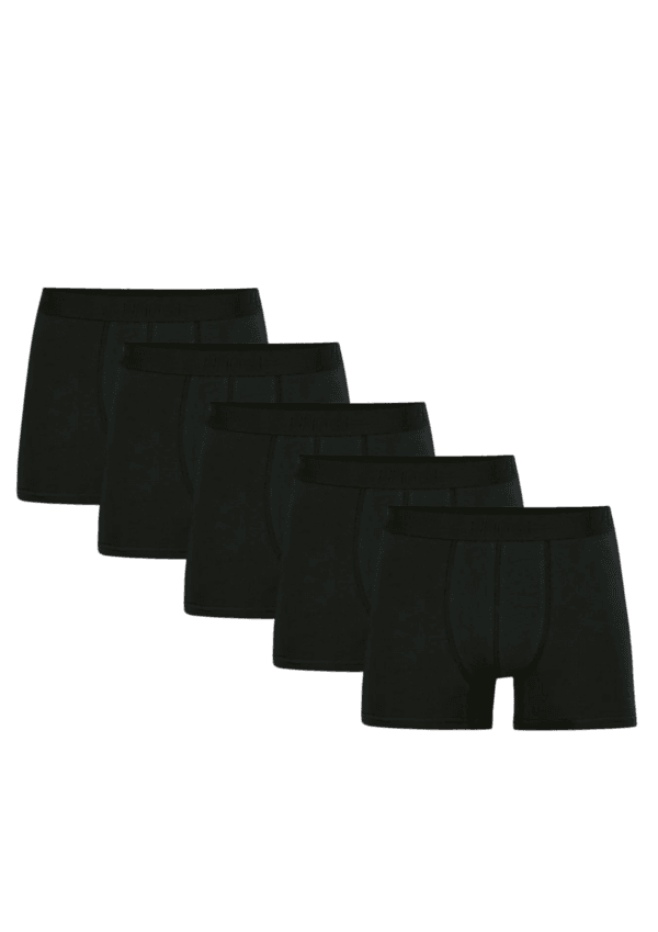 Pack de 5 boxer noir pour homme