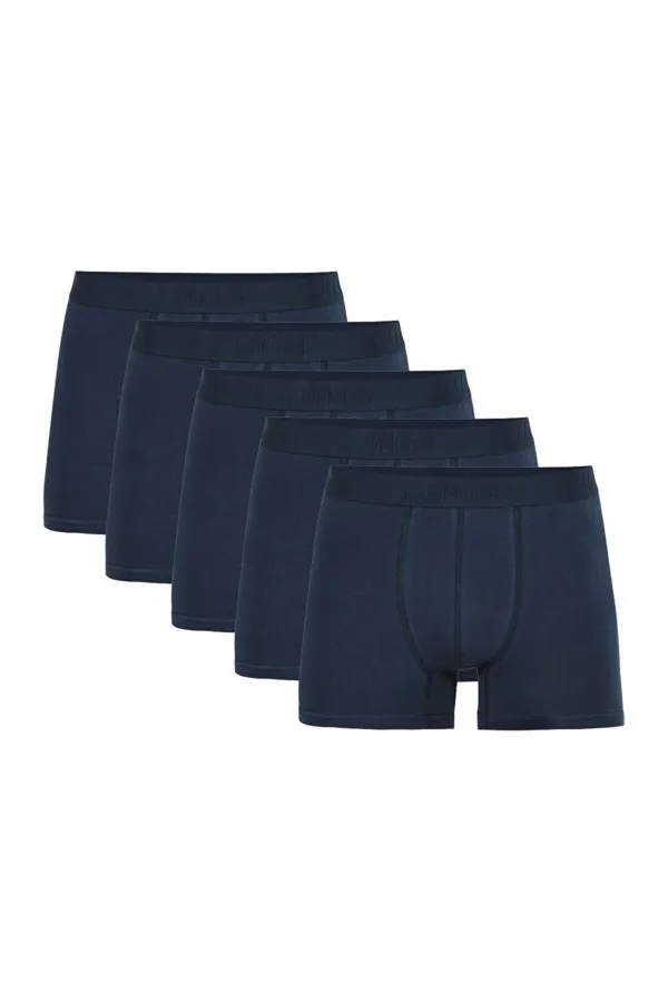 Pack de 5 boxer bleu pour homme